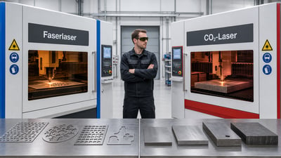 Faserlaser vs. CO₂-Laser: Vergleich für die Blechbearbeitung