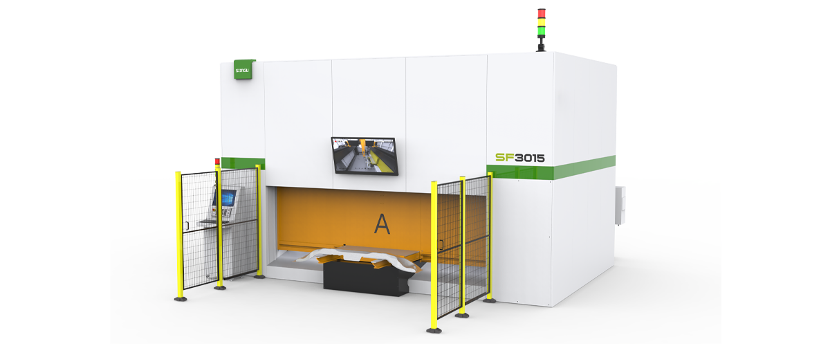 SF-Serie 3D-Fünf-Achsen-Faserlaserschneidemaschine
